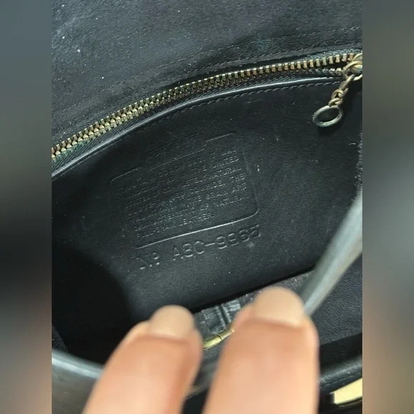 Coach Bag Legacy in Black Leather Saddle Bag Crossbody 9965 - Picture 8 of 11